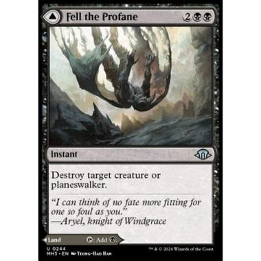 Fell the Profane // Fell Mire - Fell the Profane // Fell Mire - [MH3] [NM] [Foil]