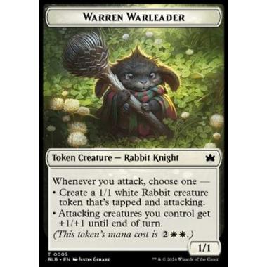 Warren Warleader Token (White 1/1) - Warren Warleader Token (White 1/1) - [TBLB] [NM]