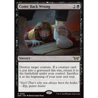 Come Back Wrong (V.1) - Come Back Wrong (V.1) - [XDSK] [NM]