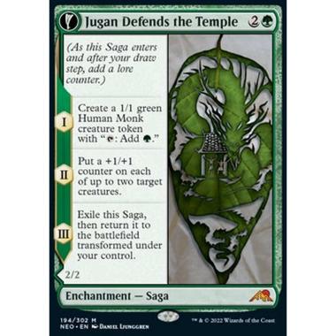 Jugan Defends the Temple // Remnant of the Rising Star - Jugan Defends the Temple // Remnant of the Rising Star - [NEO] [NM] [Foil]