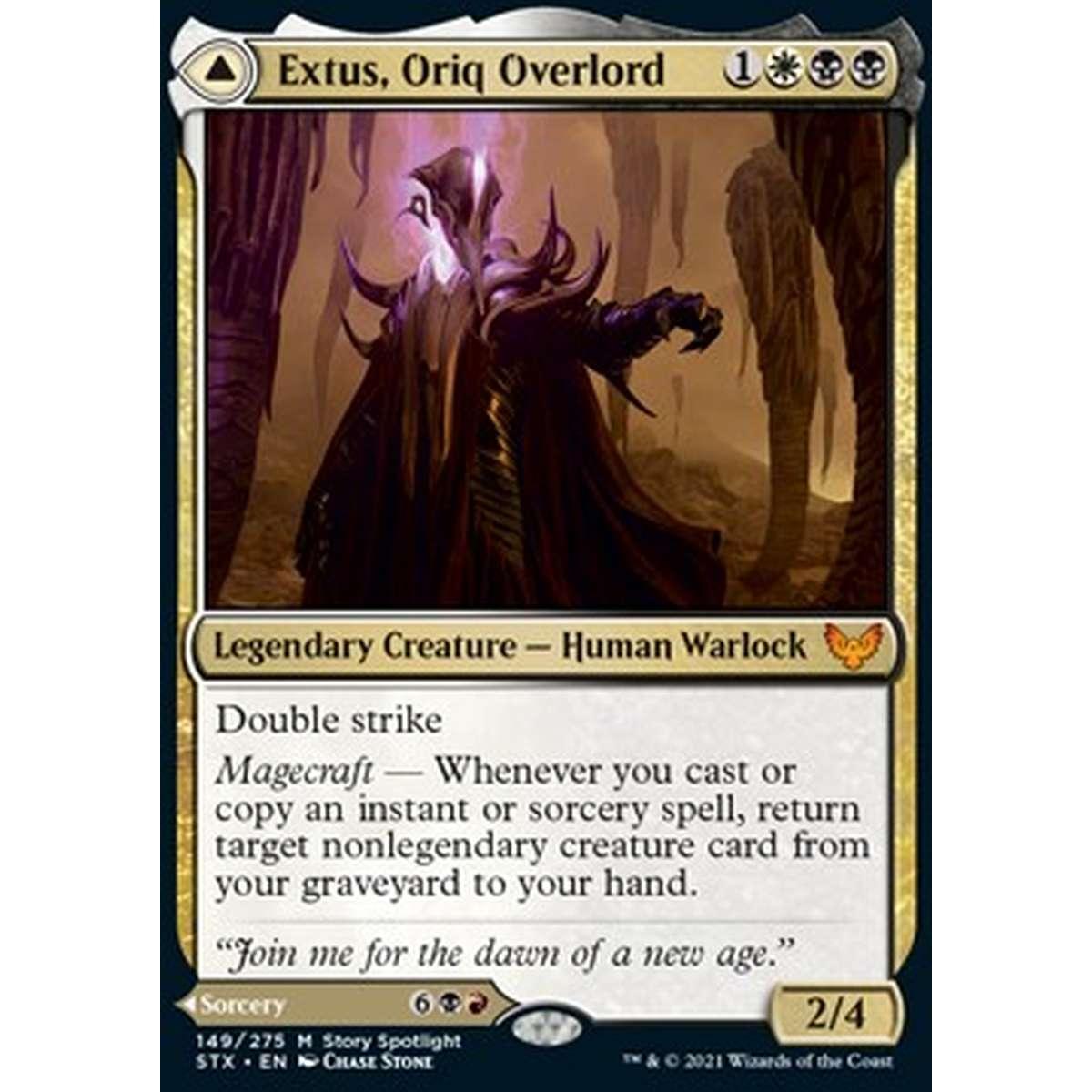 Extus, Oriq Overlord // Awaken the Blood Avatar - Extus, Oriq Overlord // Awaken the Blood Avatar - [STX] [NM]