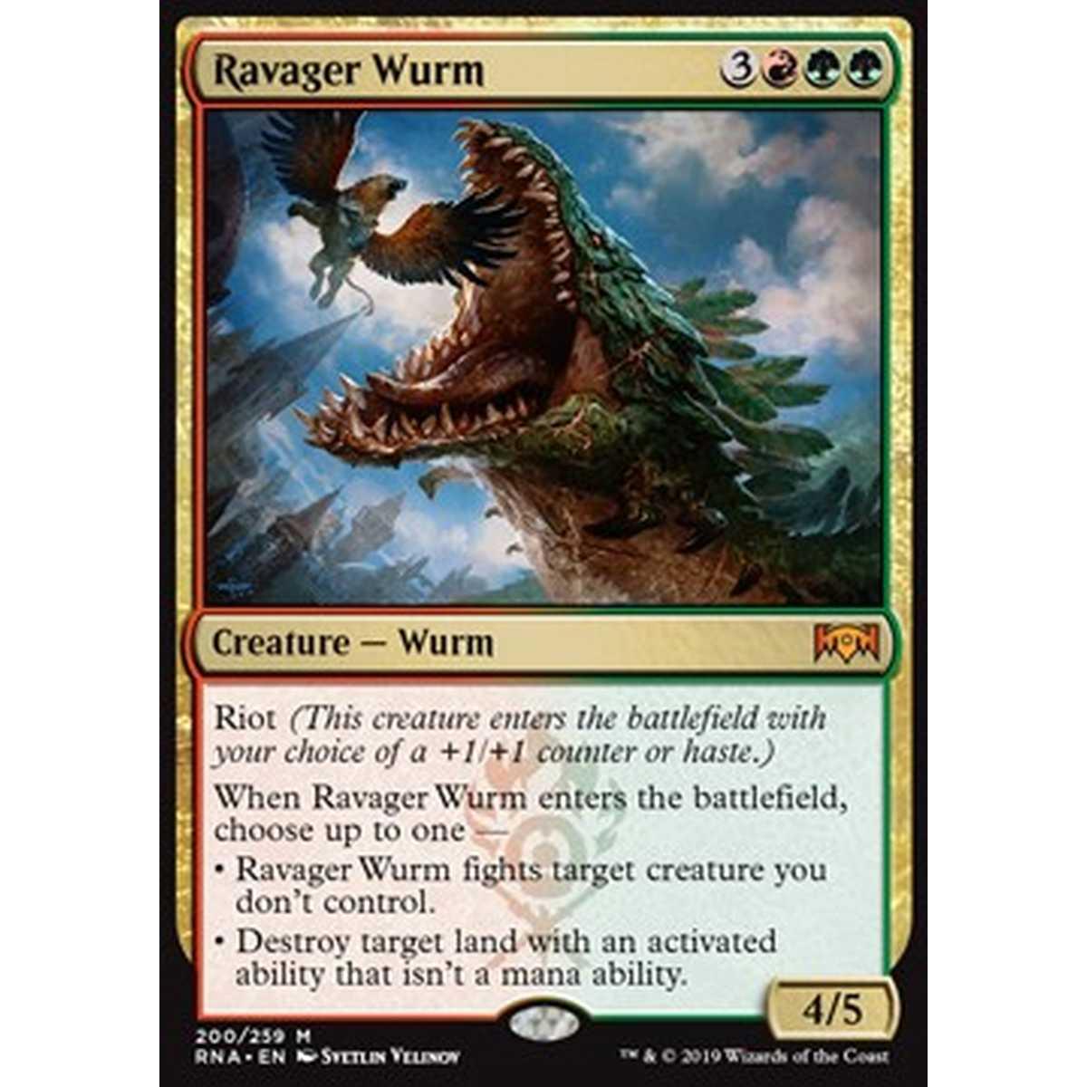 Ravager Wurm - Wurm Annientatore - [RNA] [NM] [Foil]