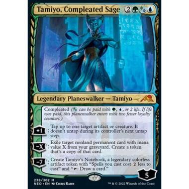 Tamiyo, Compleated Sage - Tamiyo, Compleated Sage - [NEO] [NM] [Foil]