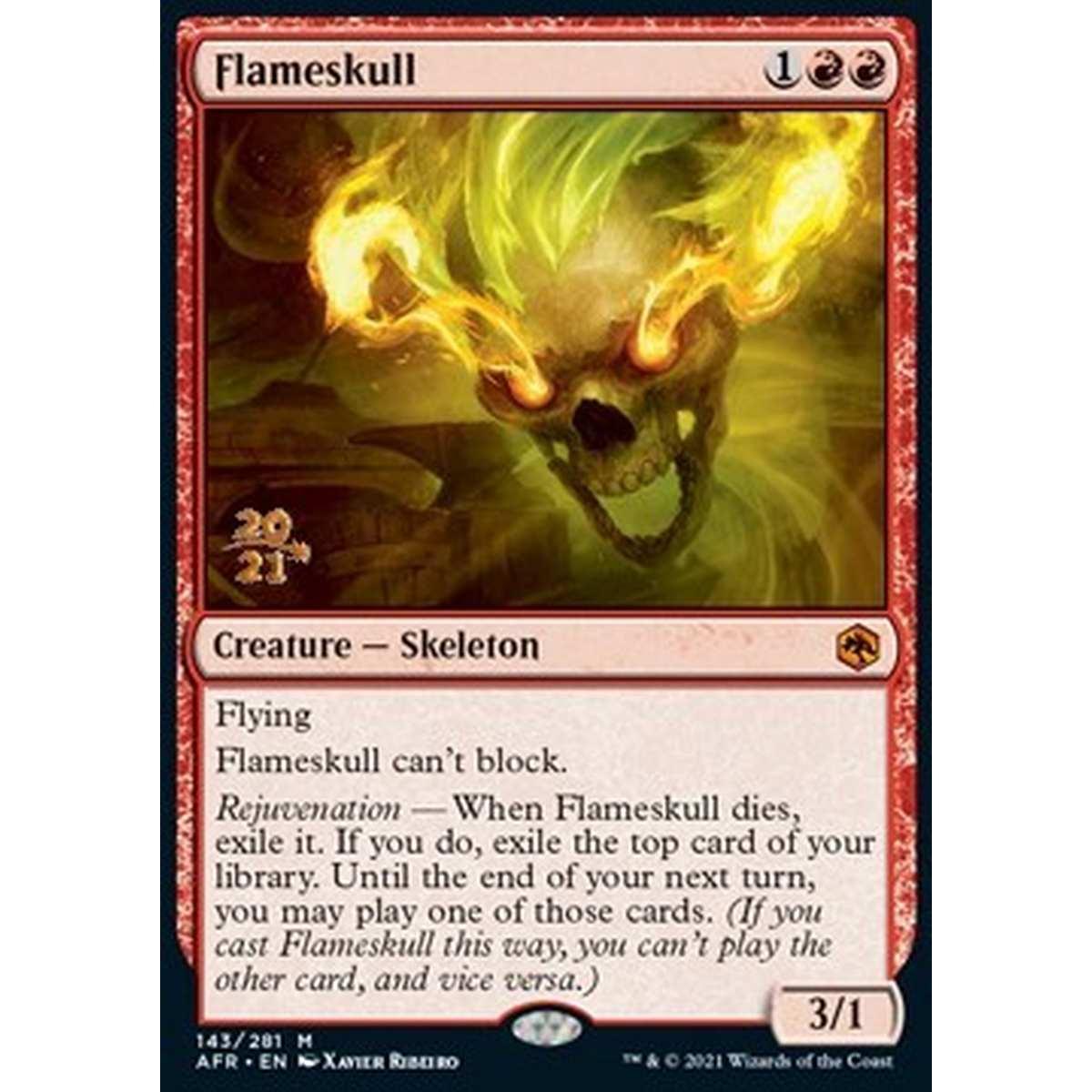 Flameskull (V.1) - Teschio Infuocato (V.1) - [PAFR] [NM] [Foil]