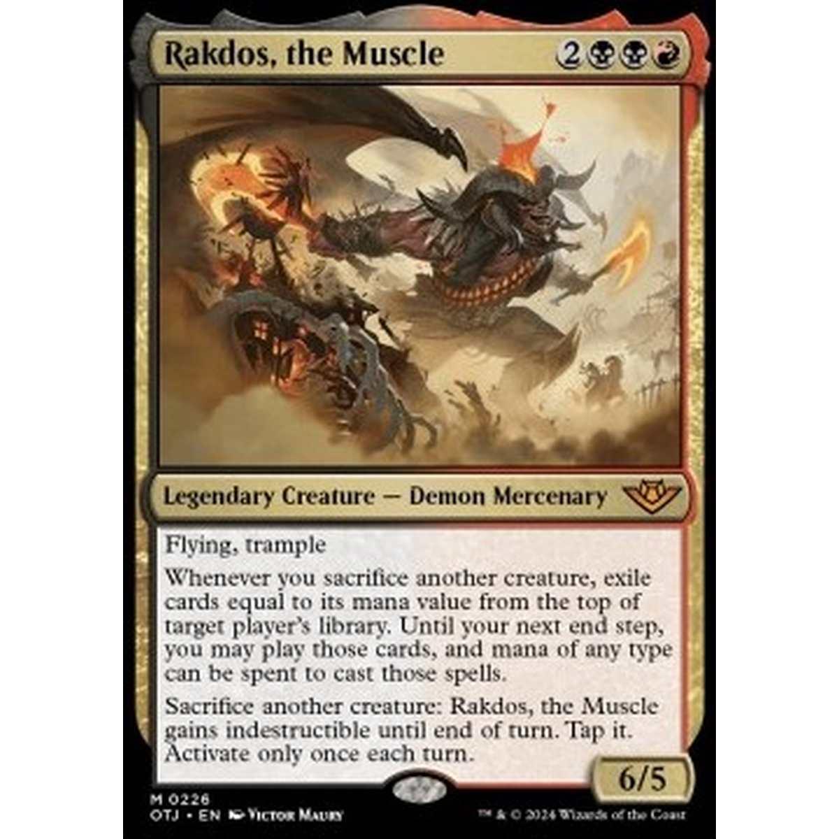 Rakdos, the Muscle - Rakdos, the Muscle - [OTJ] [NM]