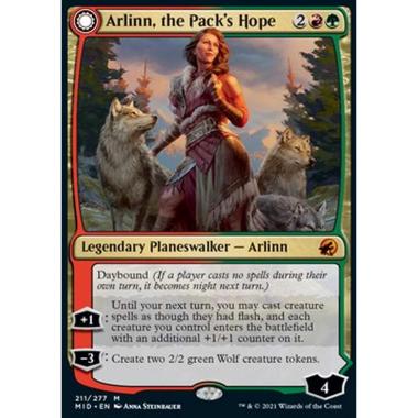 Arlinn, the Pack's Hope // Arlinn, the Moon's Fury - Arlinn, the Pack's Hope // Arlinn, the Moon's Fury - [MID] [NM]