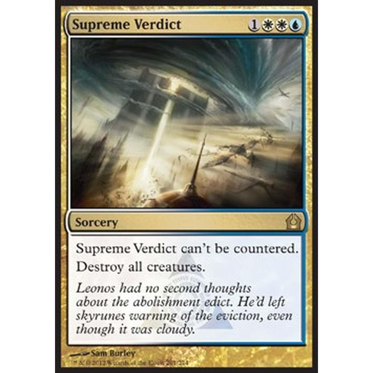 Supreme Verdict - Supreme Verdict - [RTR] [EX]