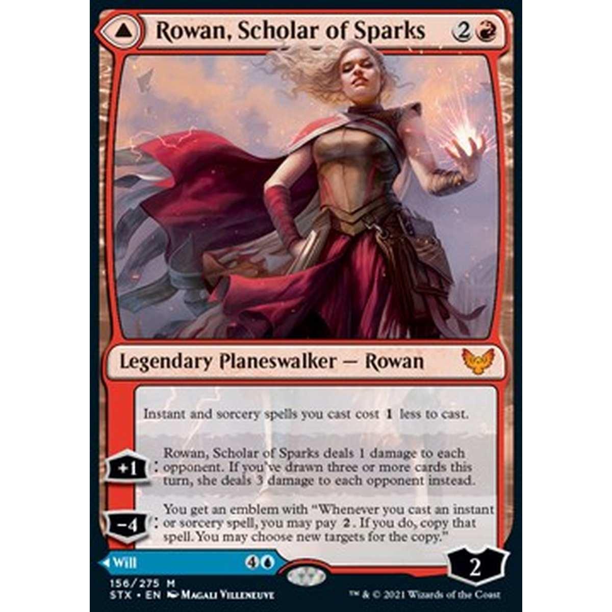 Rowan, Scholar of Sparks // Will, Scholar of Frost - Rowan, Scholar of Sparks // Will, Scholar of Frost - [STX] [NM]