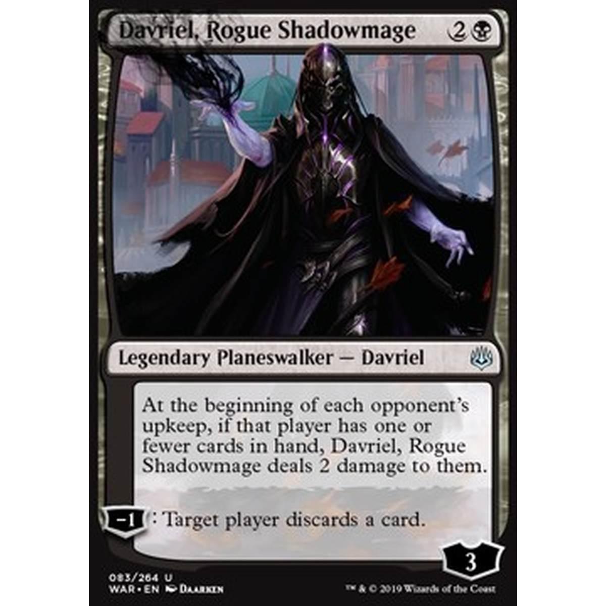 Davriel, Rogue Shadowmage - Davriel, Mago d'Ombra Rinnegato - [WAR] [NM] [Foil]
