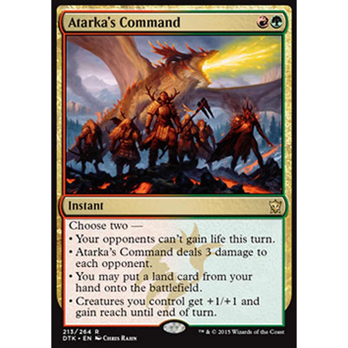 Atarka's Command - Atarka's Command - [DTK] [NM] [Foil]