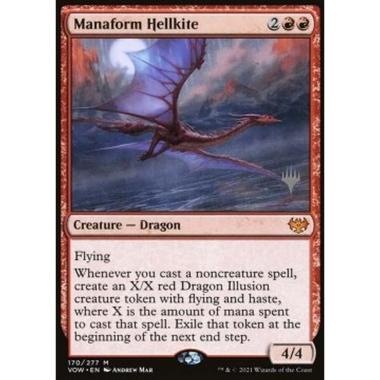 Manaform Hellkite (V.2) - Nibbio Infernale Manamorfico (V.2) - [PVOW] [NM] [Foil]