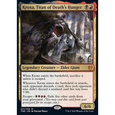 Kroxa, Titan of Death's Hunger (V.1) - Kroxa, Titano della Fame Mortale (V.1) - [PTHB] [NM] [Foil]