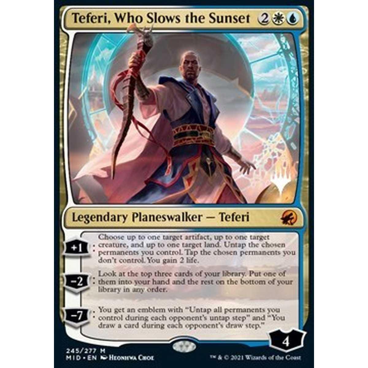 Teferi, Who Slows the Sunset (V.2) - Teferi, Che Rallenta il Tramonto (V.2) - [PMID] [NM] [Foil]
