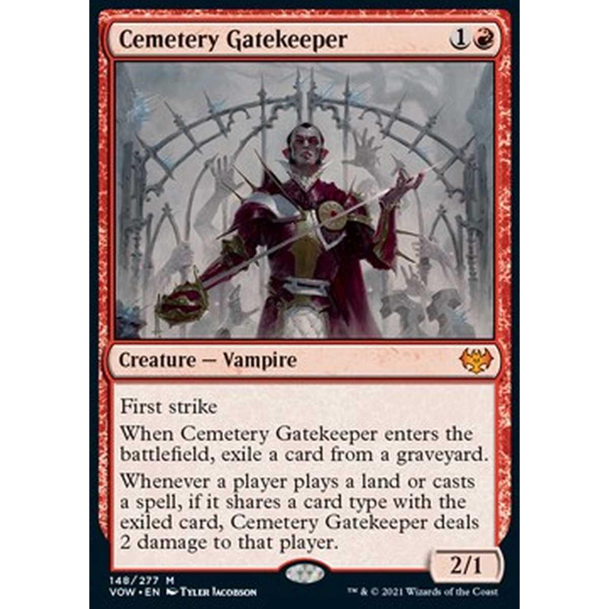 Cemetery Gatekeeper - Guardacancelli del Cimitero - [VOW] [NM] [Foil]