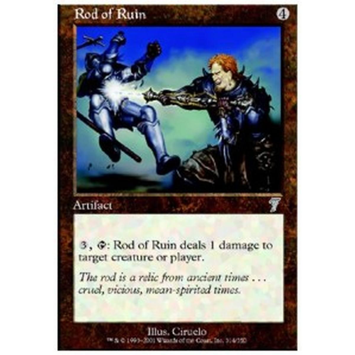 Rod of Ruin - ç´æ»ã®ãƒ­ãƒƒãƒ - [7ED] [EX] [Foil]