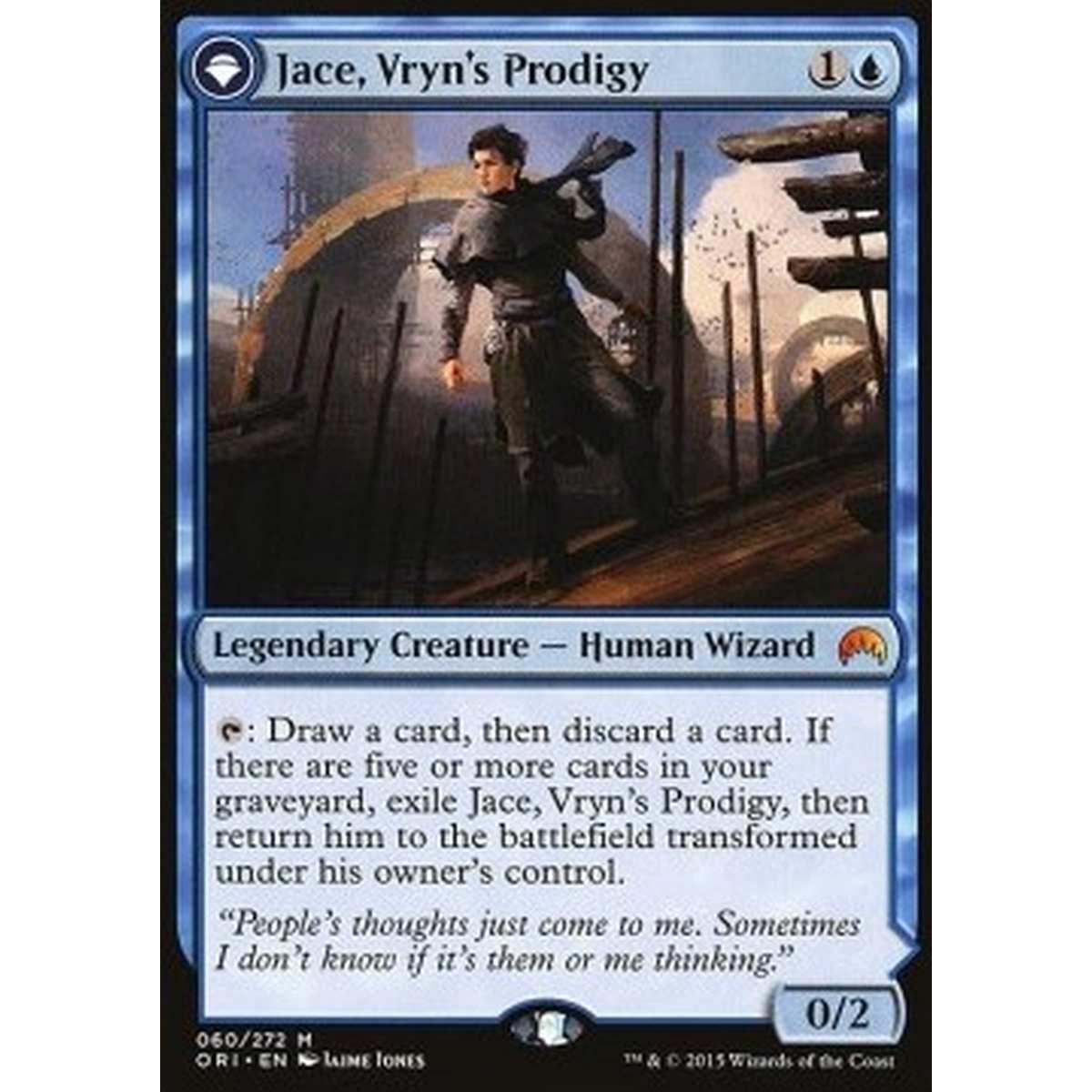 Jace, Vryn's Prodigy // Jace, Telepath Unbound - Jace, Vryn's Prodigy // Jace, Telepath Unbound - [ORI] [EX]