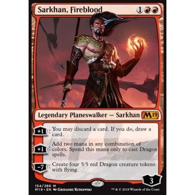 Sarkhan, Fireblood - Sarkhan, Fireblood - [M19] [EX]