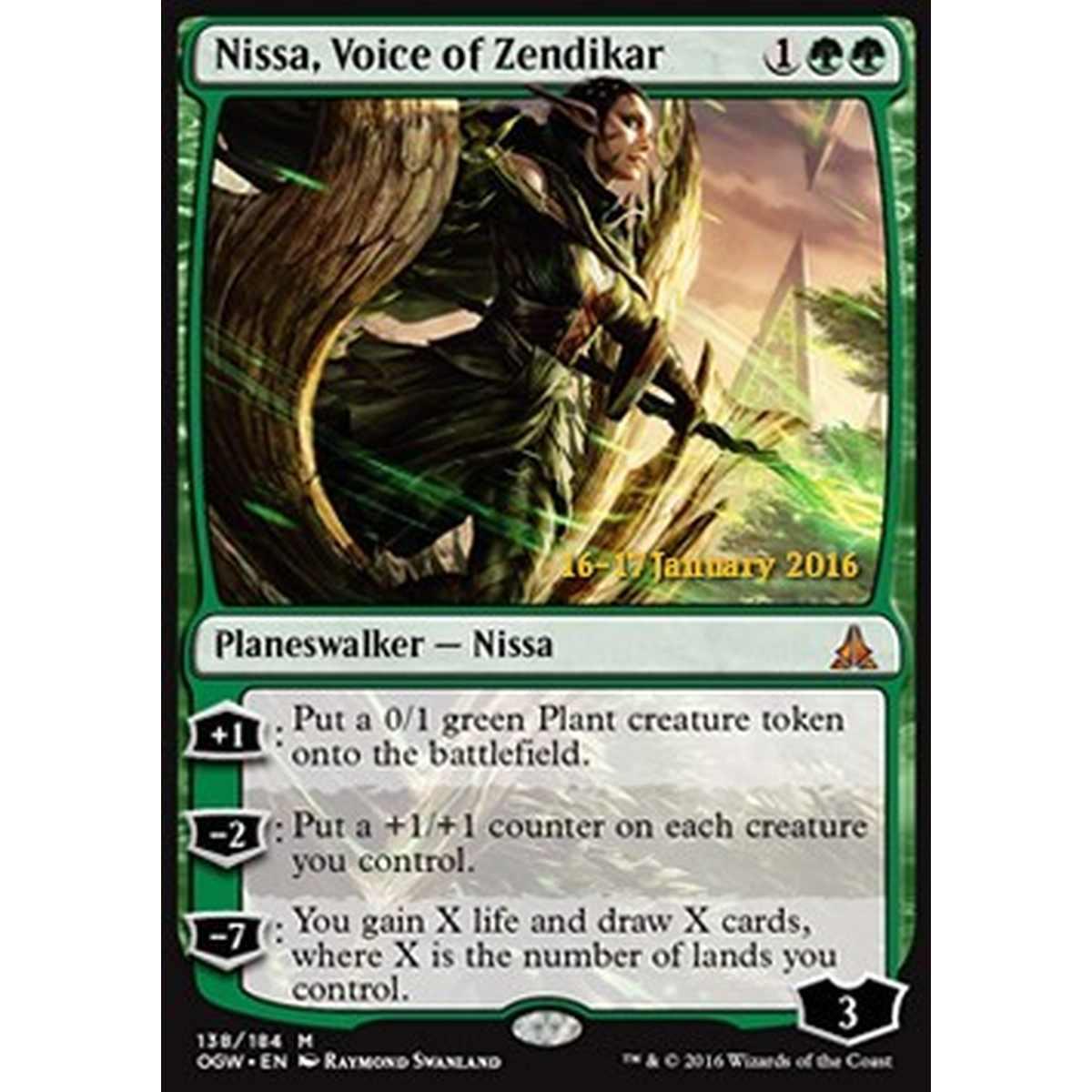 Nissa, Voice of Zendikar - Nissa, Voce di Zendikar - [POGW] [NM] [Foil]
