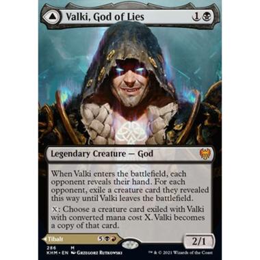 Valki, God of Lies // Tibalt, Cosmic Impostor (V.1) - Valki, God of Lies // Tibalt, Cosmic Impostor (V.1) - [XKHM] [NM]