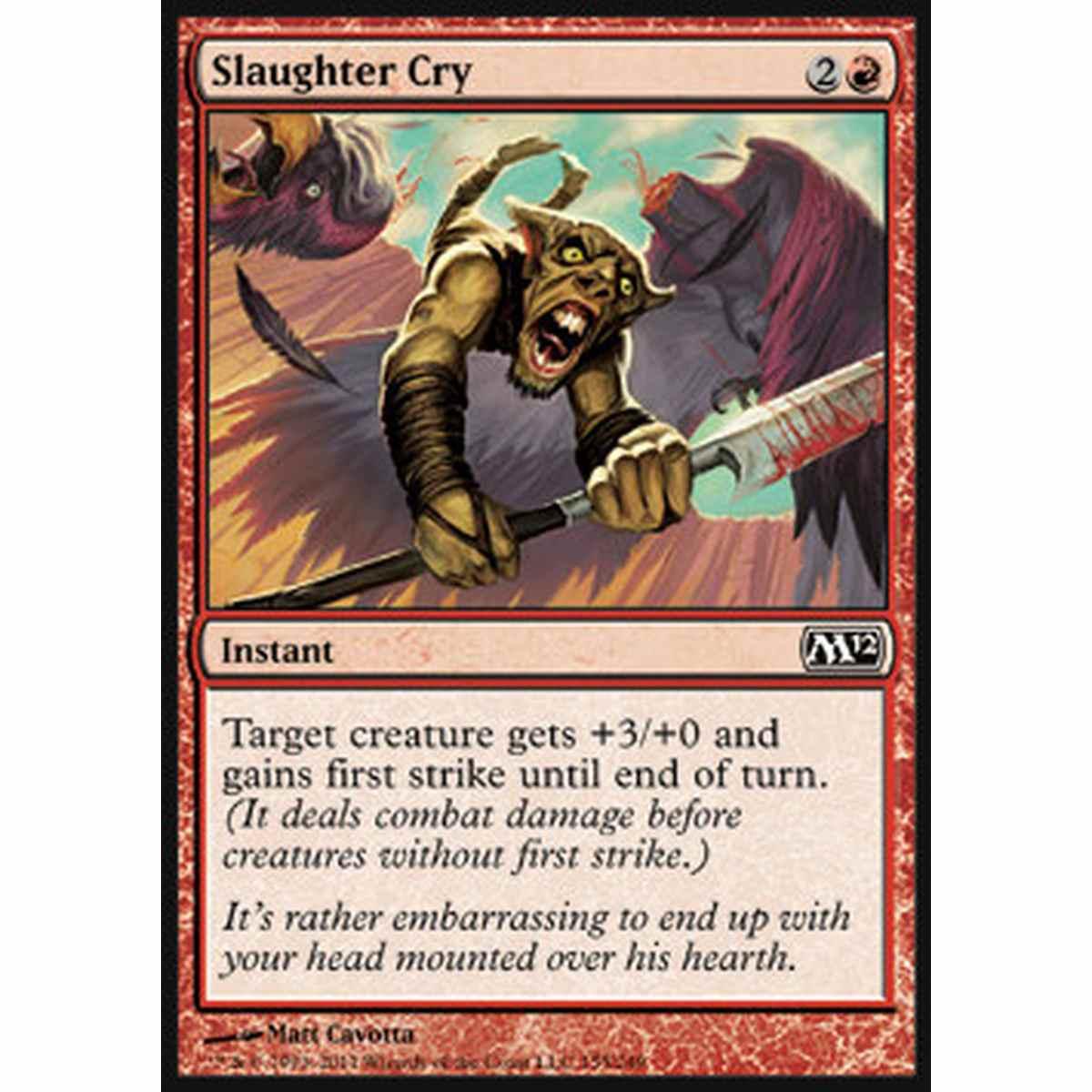 Slaughter Cry - Urlo di Carneficina - [M12] [NM]