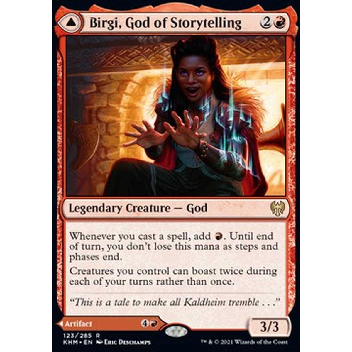 Birgi, God of Storytelling // Harnfel, Horn of Bounty - Birgi, God of Storytelling // Harnfel, Horn of Bounty - [KHM] [EX]
