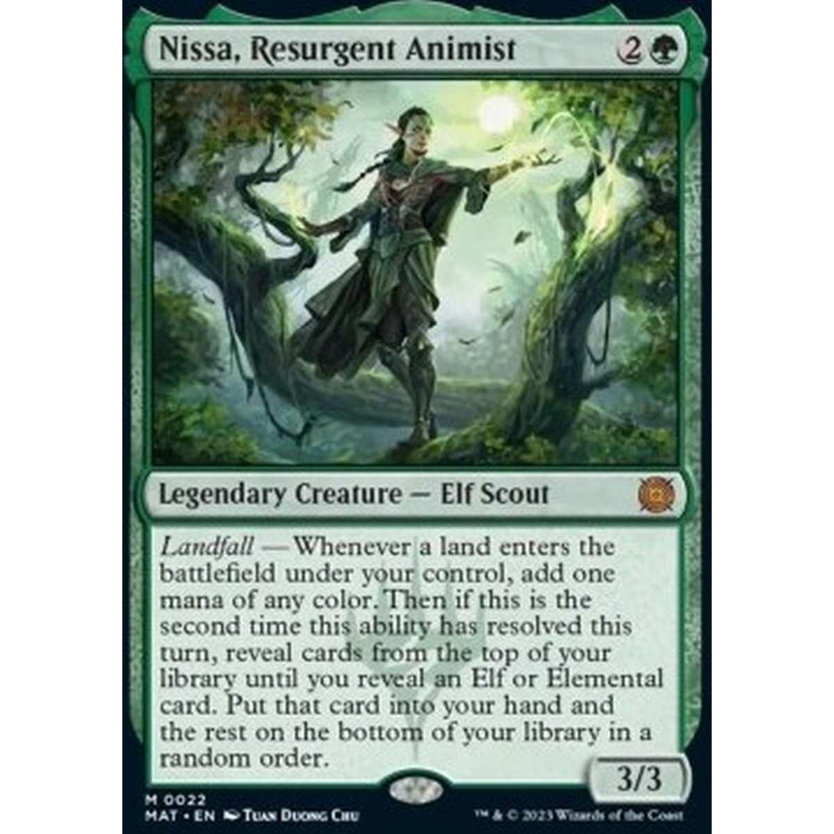 Nissa, Resurgent Animist - Nissa, Resurgent Animist - [MAT] [NM]