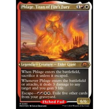 Phlage, Titan of Fire's Fury (V.2) - Phlage, Titan of Fire's Fury (V.2) - [XMH3] [NM] [Foil]