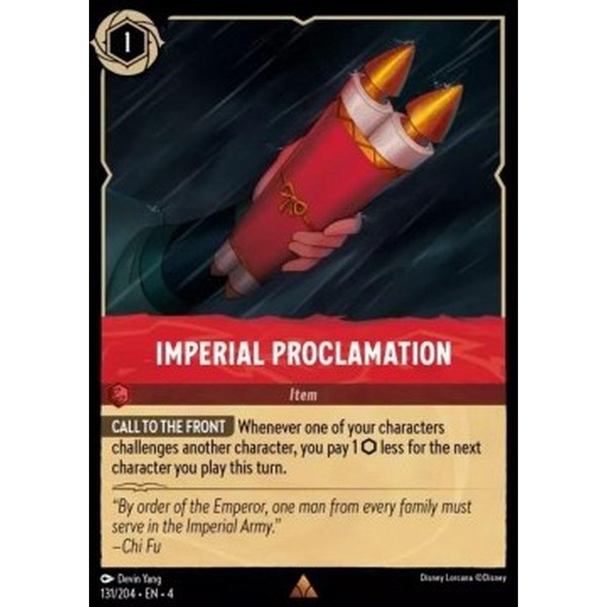 Imperial Proclamation - Imperial Proclamation - [4URS] [NM]