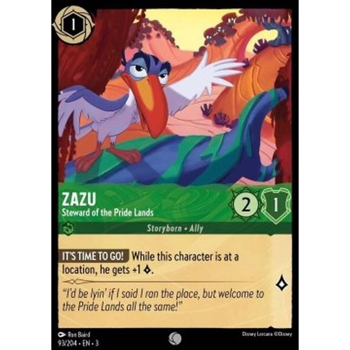 Zazu - Steward of the Pride Lands - Zazu - Steward of the Pride Lands - [3INK] [NM] [Foil]