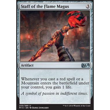 Staff of the Flame Magus - Bastone del Magus Infuocato - [M15] [NM]