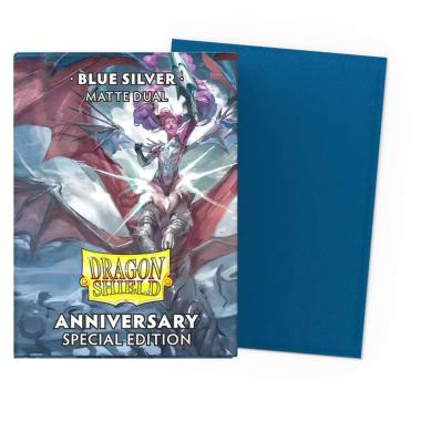 100 Buste Matte Sleeve - Cobalt & Silver Anniversary Edition
