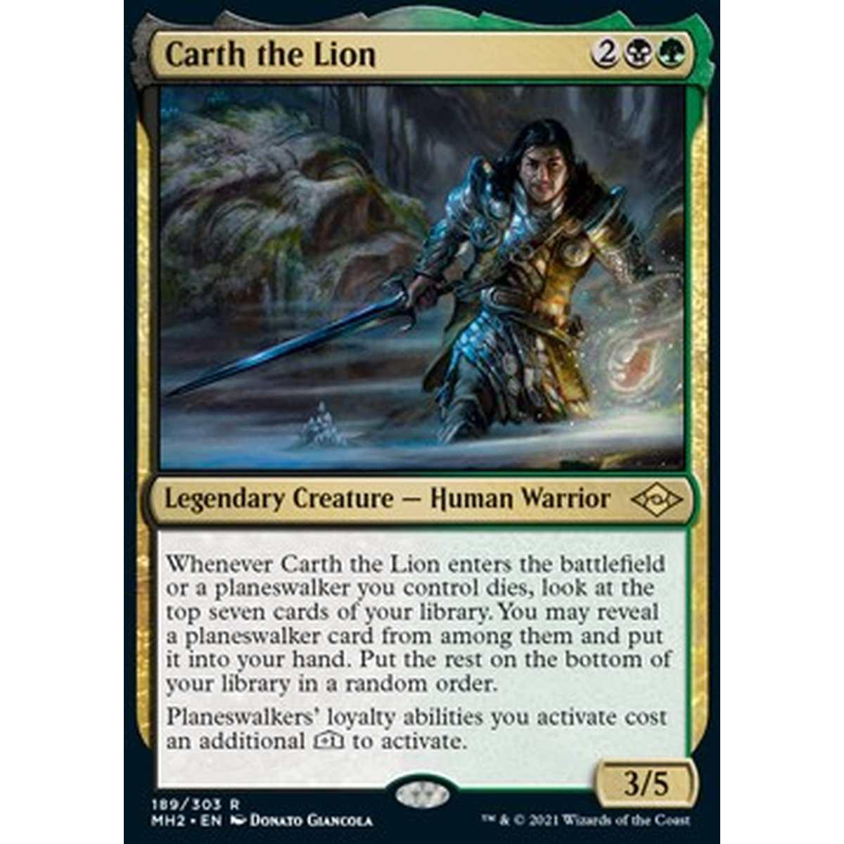 Carth the Lion - Carth il Leone - [MH2] [NM]