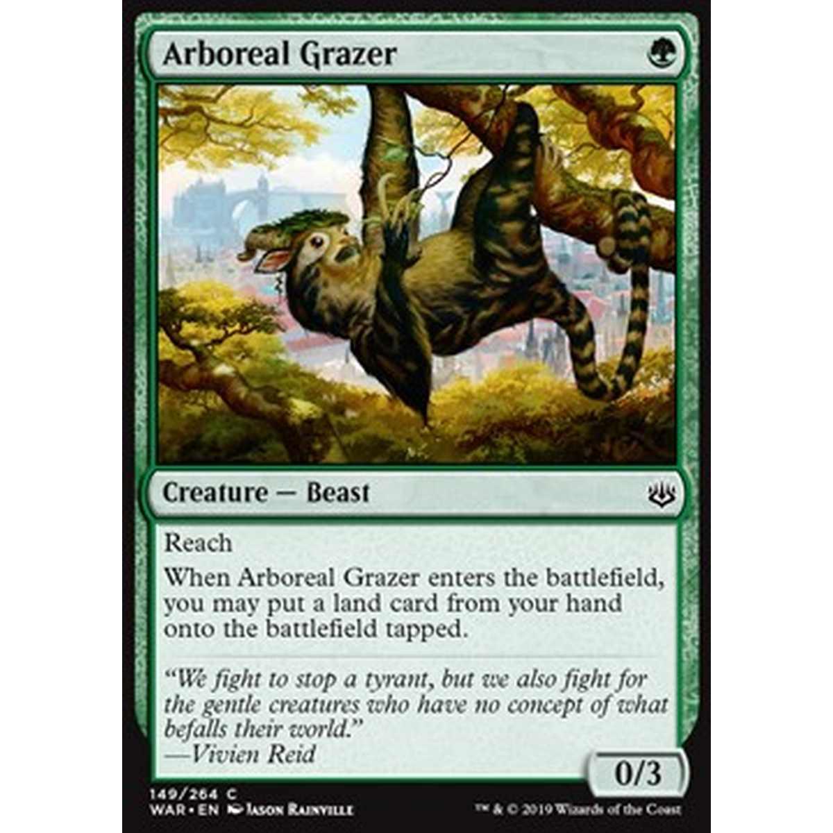 Arboreal Grazer - Arboreal Grazer - [WAR] [NM] [Foil]