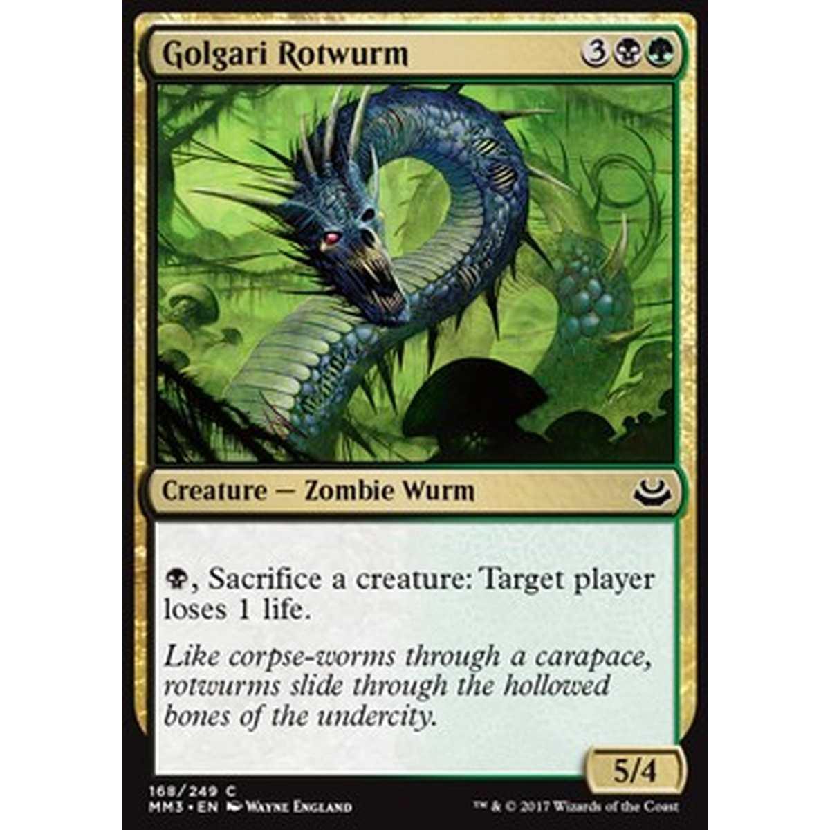 Golgari Rotwurm - Golgari Rotwurm - [MM3] [NM]