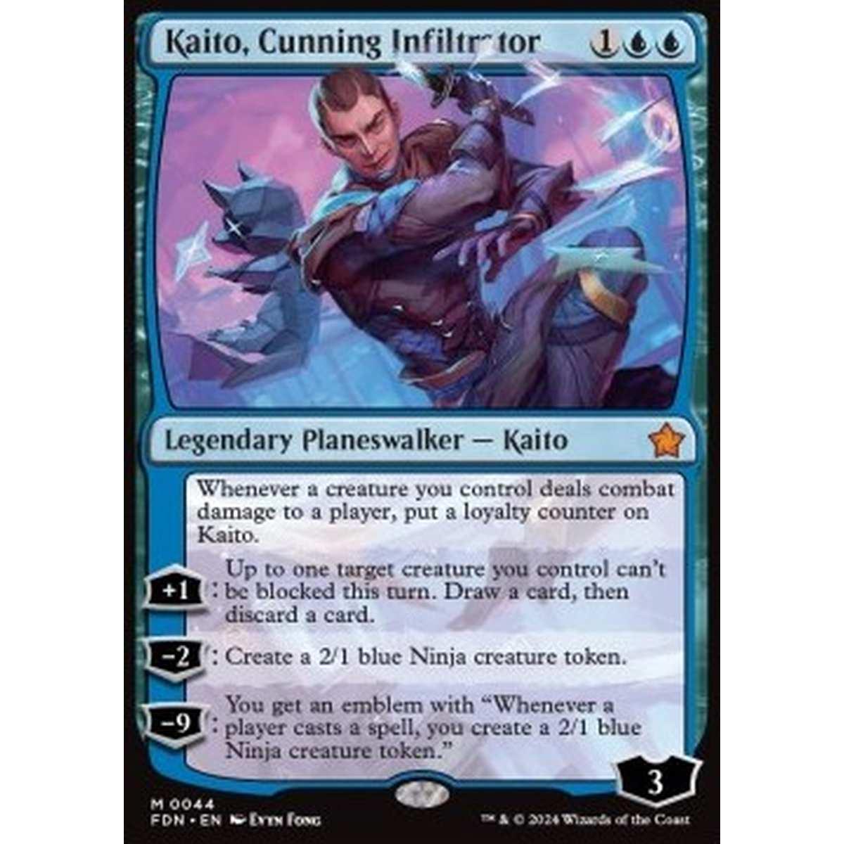 Kaito, Cunning Infiltrator - Kaito, Cunning Infiltrator - [FDN] [NM]
