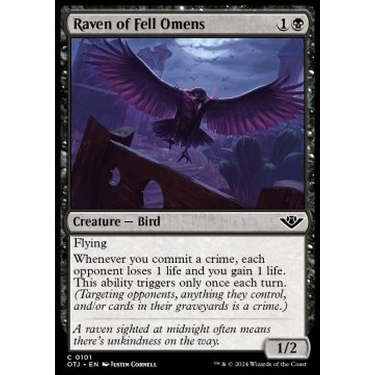 Raven of Fell Omens - Raven of Fell Omens - [OTJ] [NM]