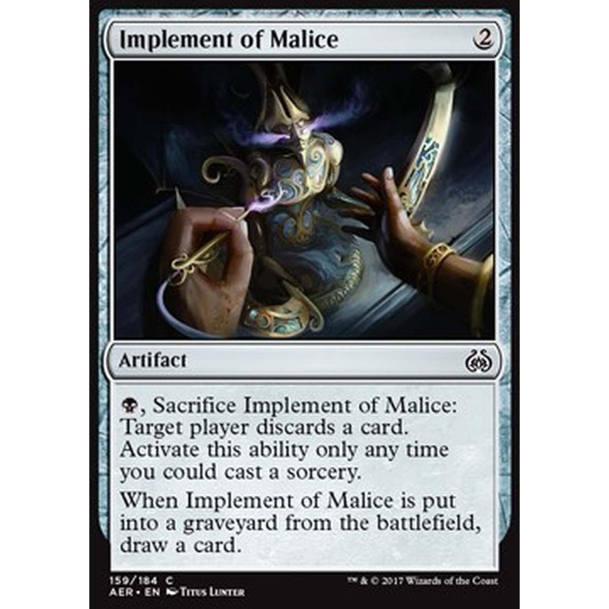 Implement of Malice - Strumento di MalvagitÃ - [AER] [NM]