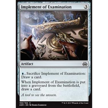 Implement of Examination - Strumento di Verifica - [AER] [NM]