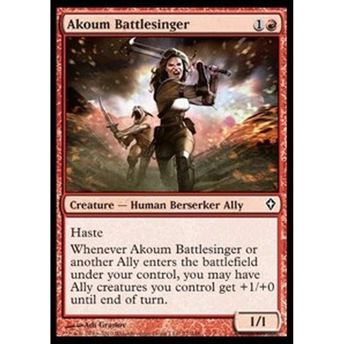 Akoum Battlesinger - Urlatrice da Battaglia di Akoum - [WWK] [NM]