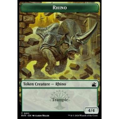 Rhino Token (Green 4/4) - Rhino Token (Green 4/4) - [TRVR] [NM]