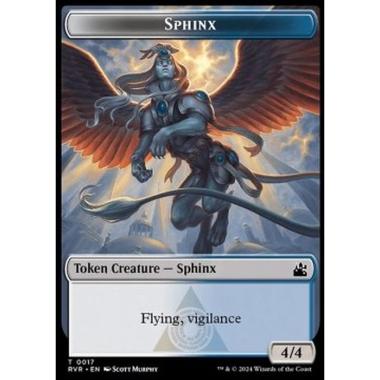 Sphinx Token (White and Blue 4/4) - Sphinx Token (White and Blue 4/4) - [TRVR] [NM]