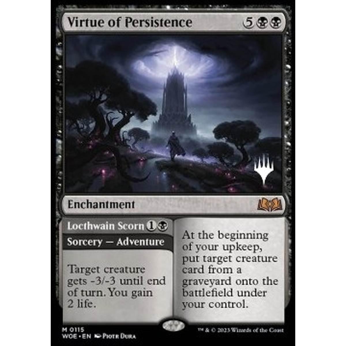 Virtue of Persistence // Locthwain Scorn (V.2) - Virtue of Persistence // Locthwain Scorn (V.2) - [PWOE] [NM] [Foil]