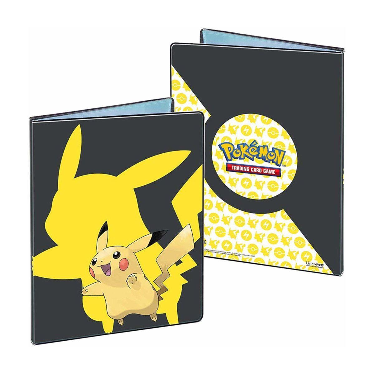 Raccoglitore Album Portfolio Pokemon 9 Tasche Pikachu (Sfondo nero)