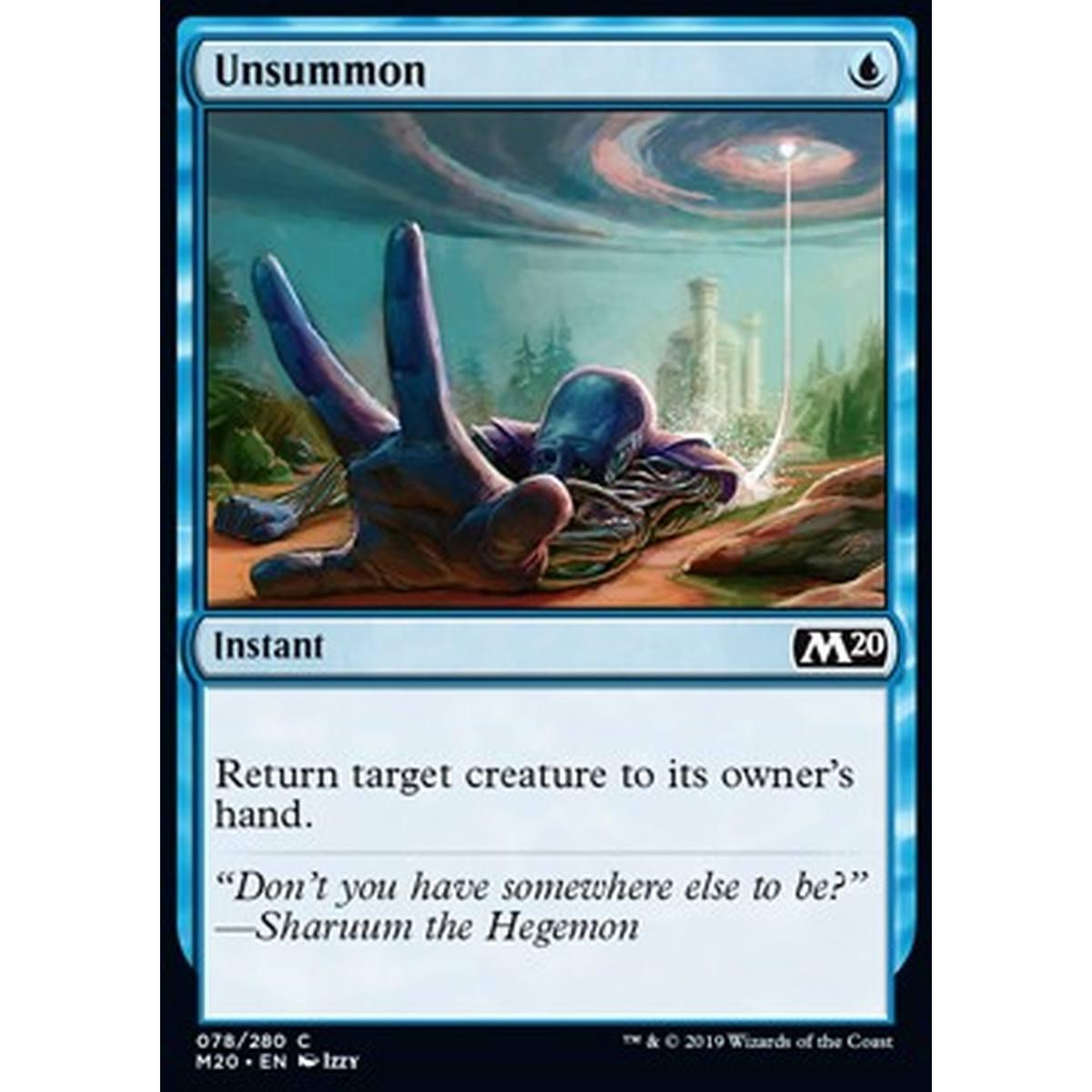 Unsummon - Controevocazione - [M20] [NM]