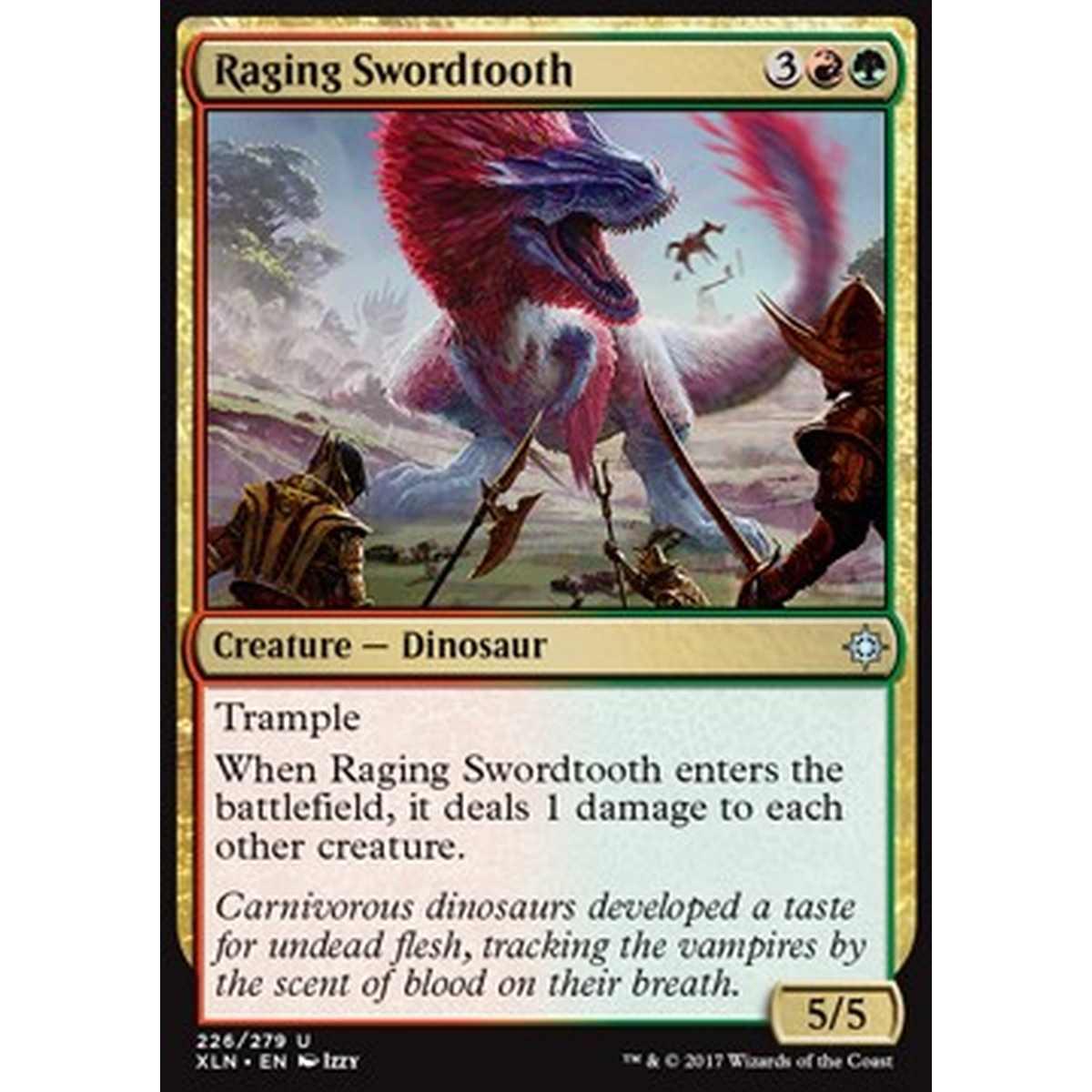 Raging Swordtooth - Raging Swordtooth - [XLN] [NM]