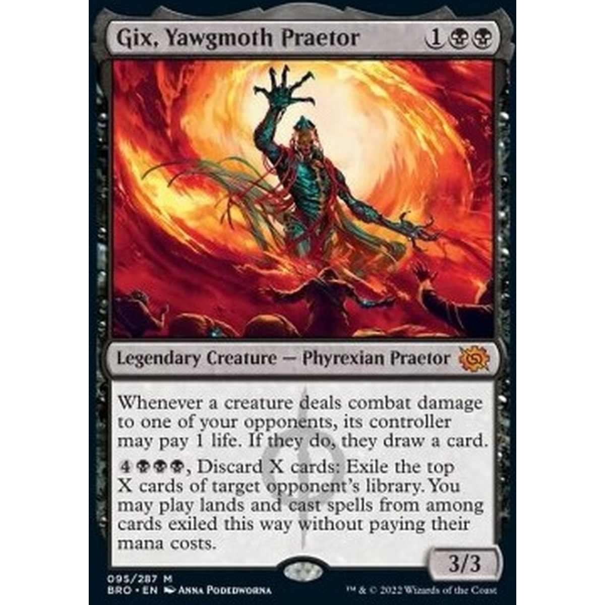 Gix, Yawgmoth Praetor - Gix, Yawgmoth Praetor - [BRO] [NM] [Foil]
