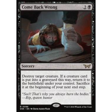 Come Back Wrong - Come Back Wrong - [DSK] [NM] [Foil]