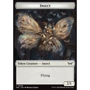 Insect Token (White 2/1) - Insect Token (White 2/1) - [TDSK] [NM]
