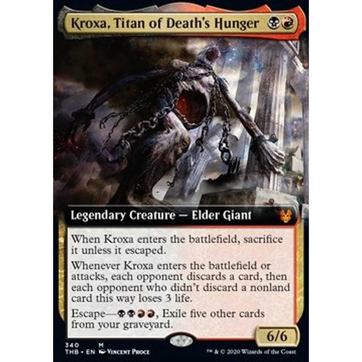 Kroxa, Titan of Death's Hunger - æ­»ã®é£¢ãã®ã¿ã¤ã¿ãƒ³ãã¯ãƒ­ã¯ãµ - [XTHB][NM] [Foil]