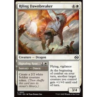 Riling Dawnbreaker // Signaling Roar - Riling Dawnbreaker // Signaling Roar - [TDM][NM]